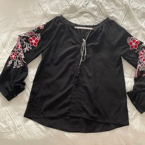 Brand new, beautiful embroidery, long sleeve blouse.